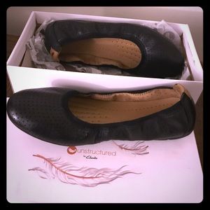 Clark's Unstructured Ballet Flats 9.5 Women's Clark's Unstructured Ballet Flats 9.5 Women's