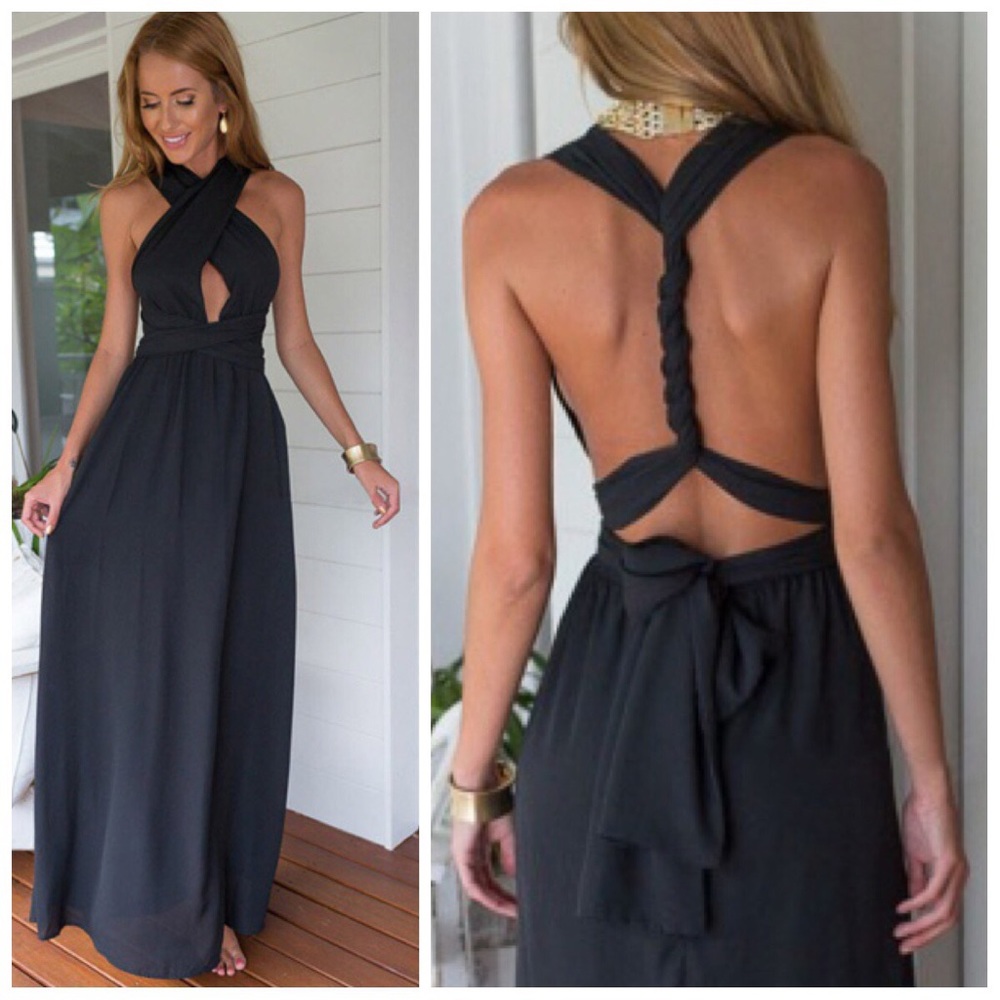 S black Multiway maxi gown dress - Picture 1 of 4