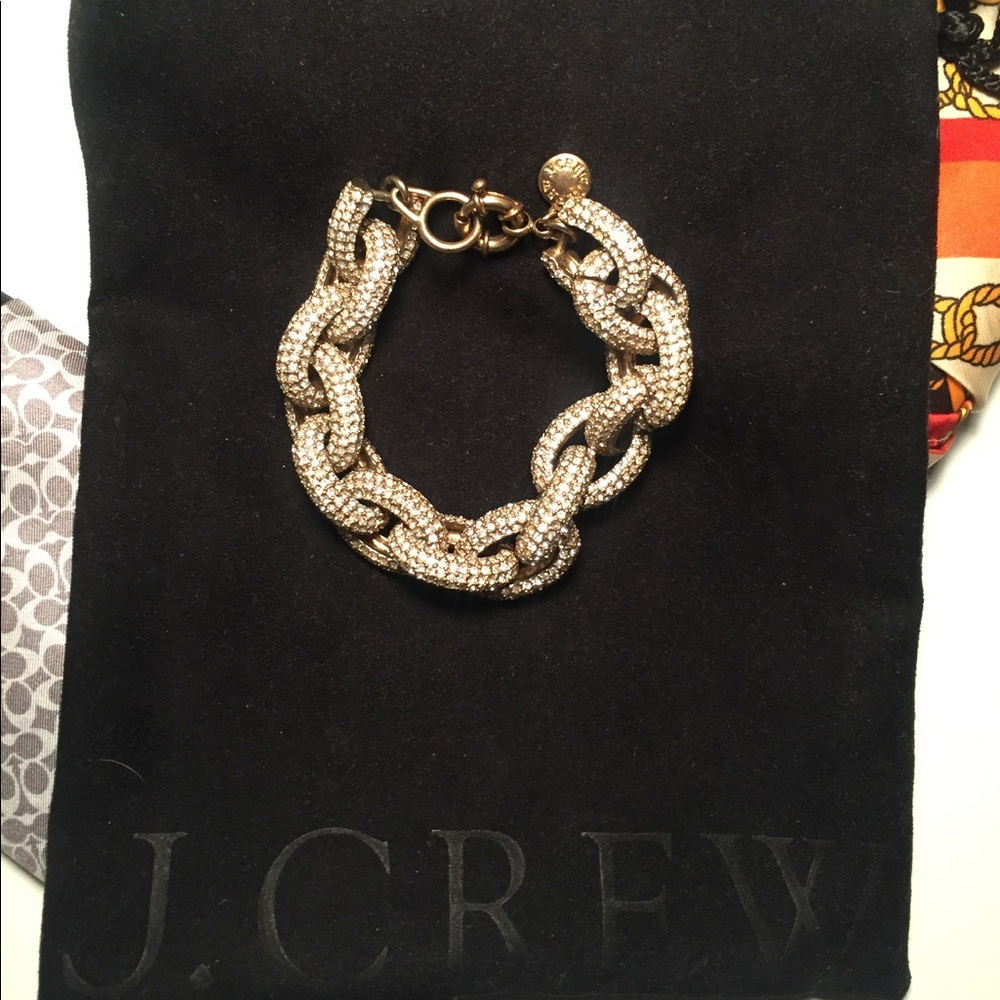 J. Crew | Classic Pavé Link Bracelet