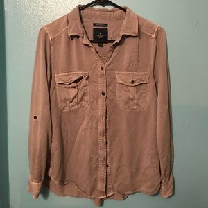 American Eagle Boyfriend Button Up Top American Eagle Boyfriend Button Up Top