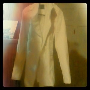 white pea coat size large