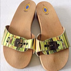 Dr Scholls Org Buckle Wooden Exercise Sandals 7 Dr Scholls Org Buckle Wooden Exercise Sandals 7