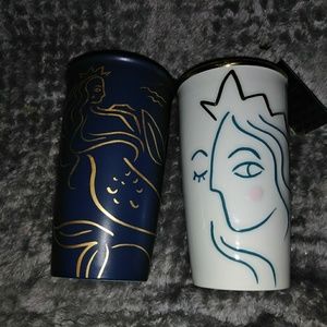 2 New beautiful star bucks coffee cups 2 New beautiful star bucks coffee cups