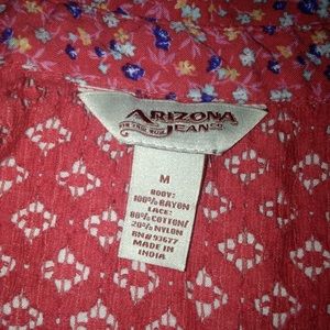 Arizona Jeans cut out button down tank top Arizona Jeans cut out button down tank top