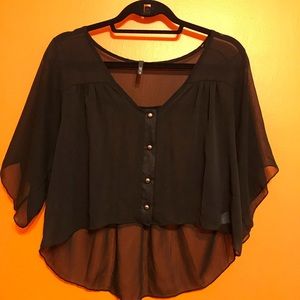 Love Culture short sleeve button up Top