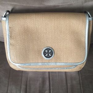 Brand New Tory Burch Handbag with silver Logo