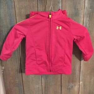 Under Armor pink track suit