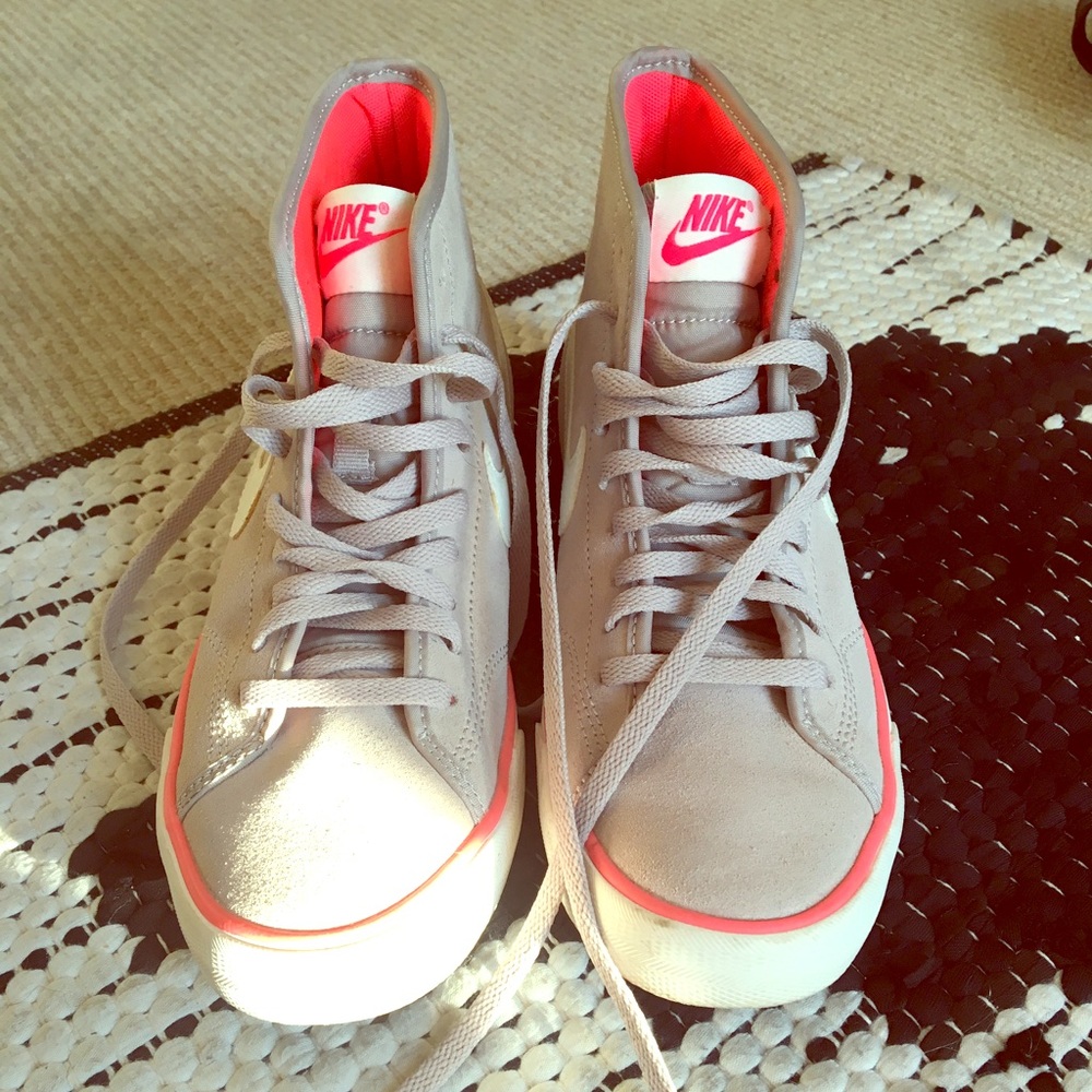 Women's suede Nike high tops size 6