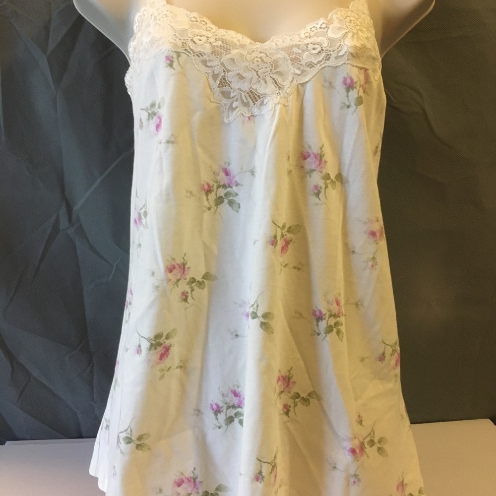 Lauren Ralph Lauren Lace-Trimmed Floral Pajamas