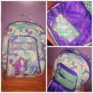 Vera Bradley backpack and ID holder