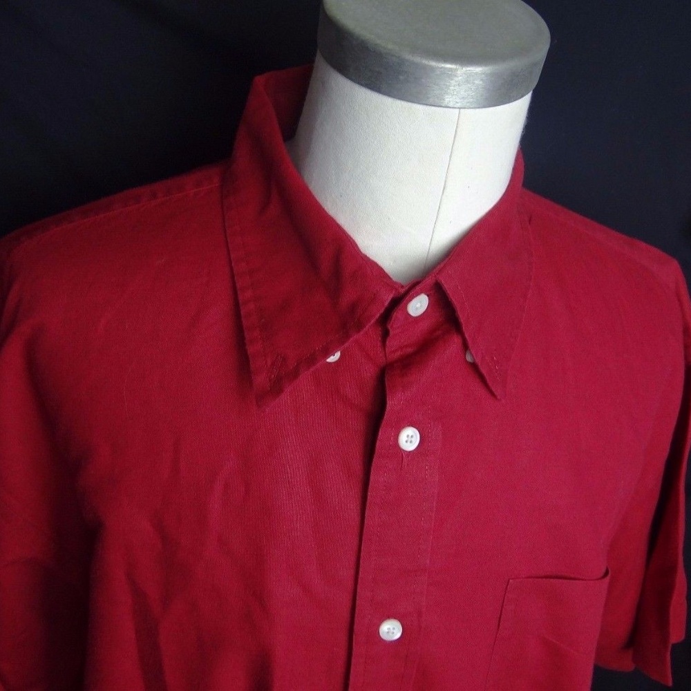 GAP Men's Button-Up Shirt XL cherry color
