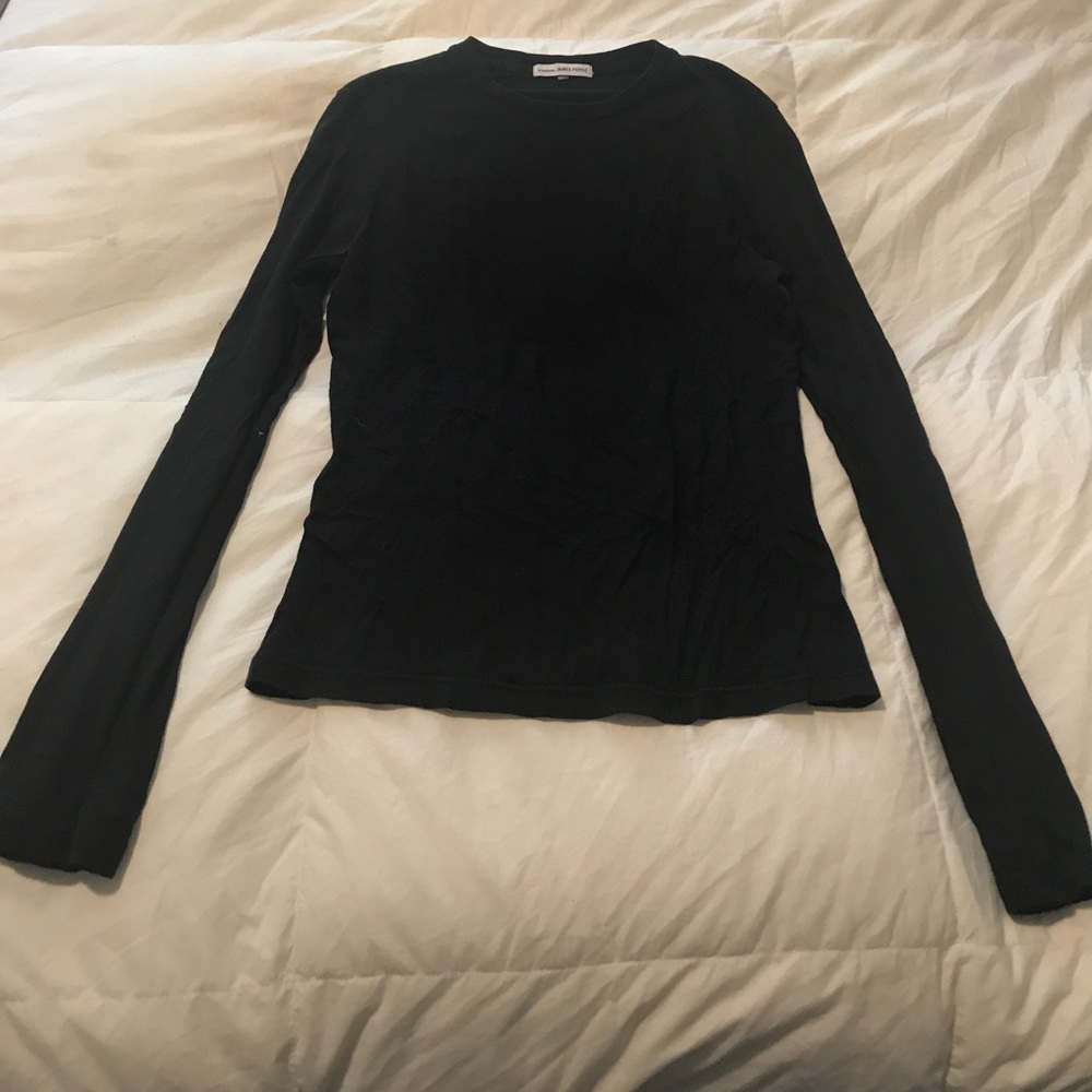 James Perse long sleeved black top