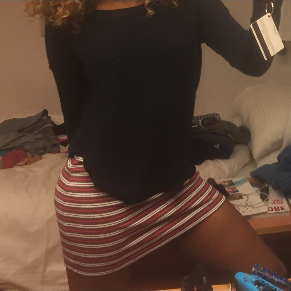 Striped shirt skirt
