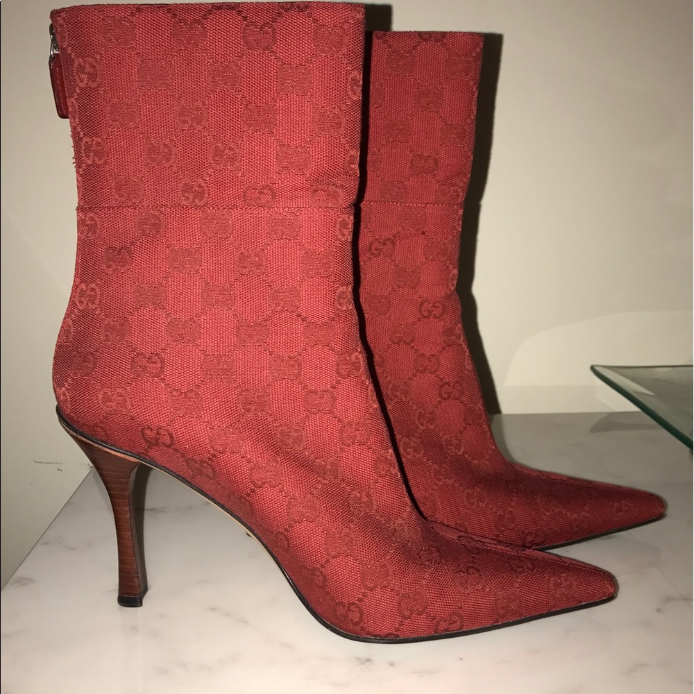 Red Gucci Boots