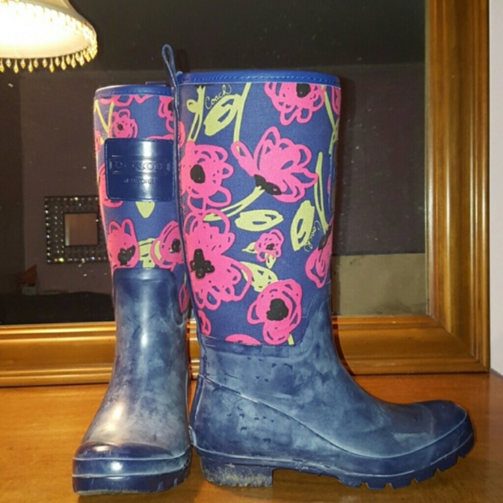 Coach rain boots