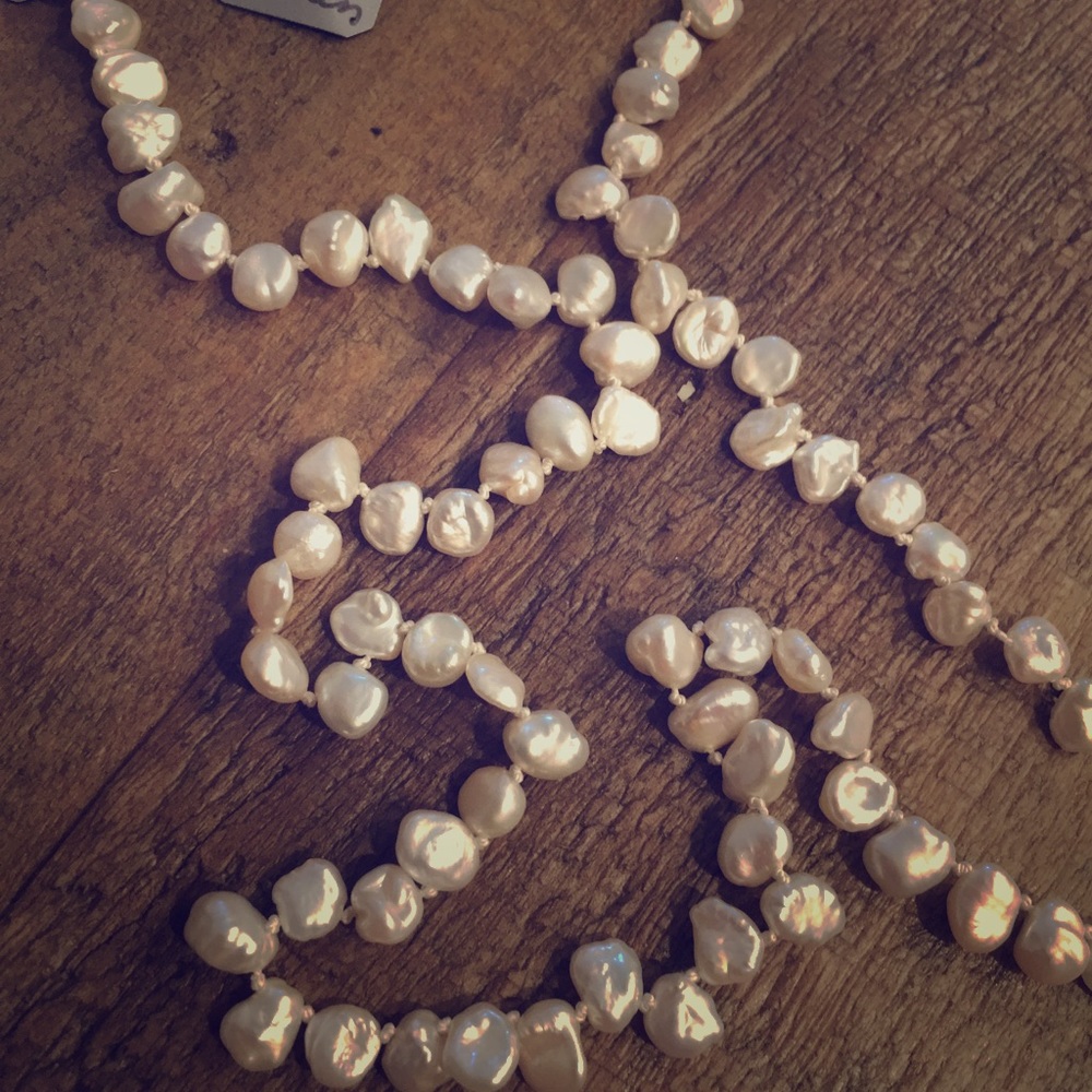 All-natural River Pearl Necklace