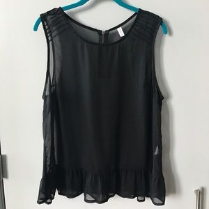 Sheer Peplum Top Size XL Sheer Peplum Top Size XL