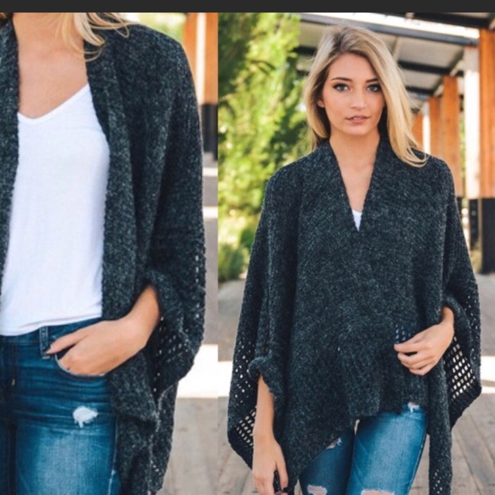 Soft knit Poncho/Wrap