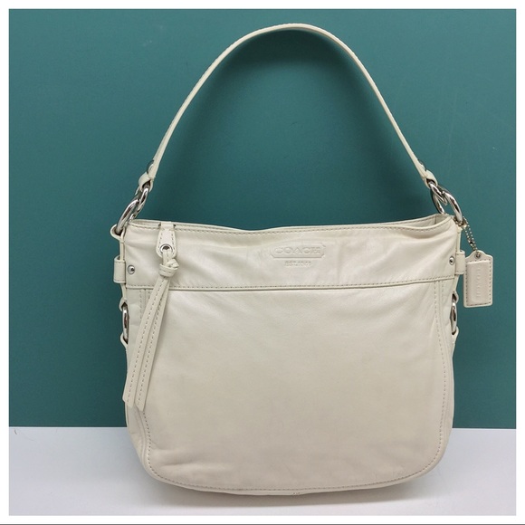 Coach Handbags - {Coach} Leather Zoe Pearlescent Hobo