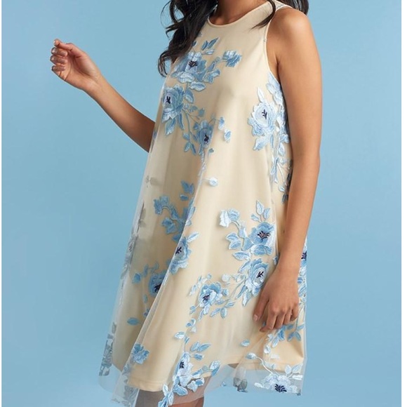 Embroidered sleeveless dress - Picture 3 of 6