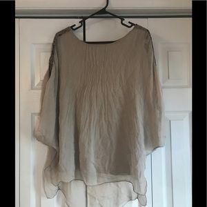 Dolce Ragazza top size Medium- beige
