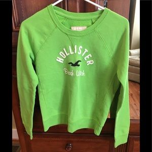 Hollister Green Sweatshirt - Small