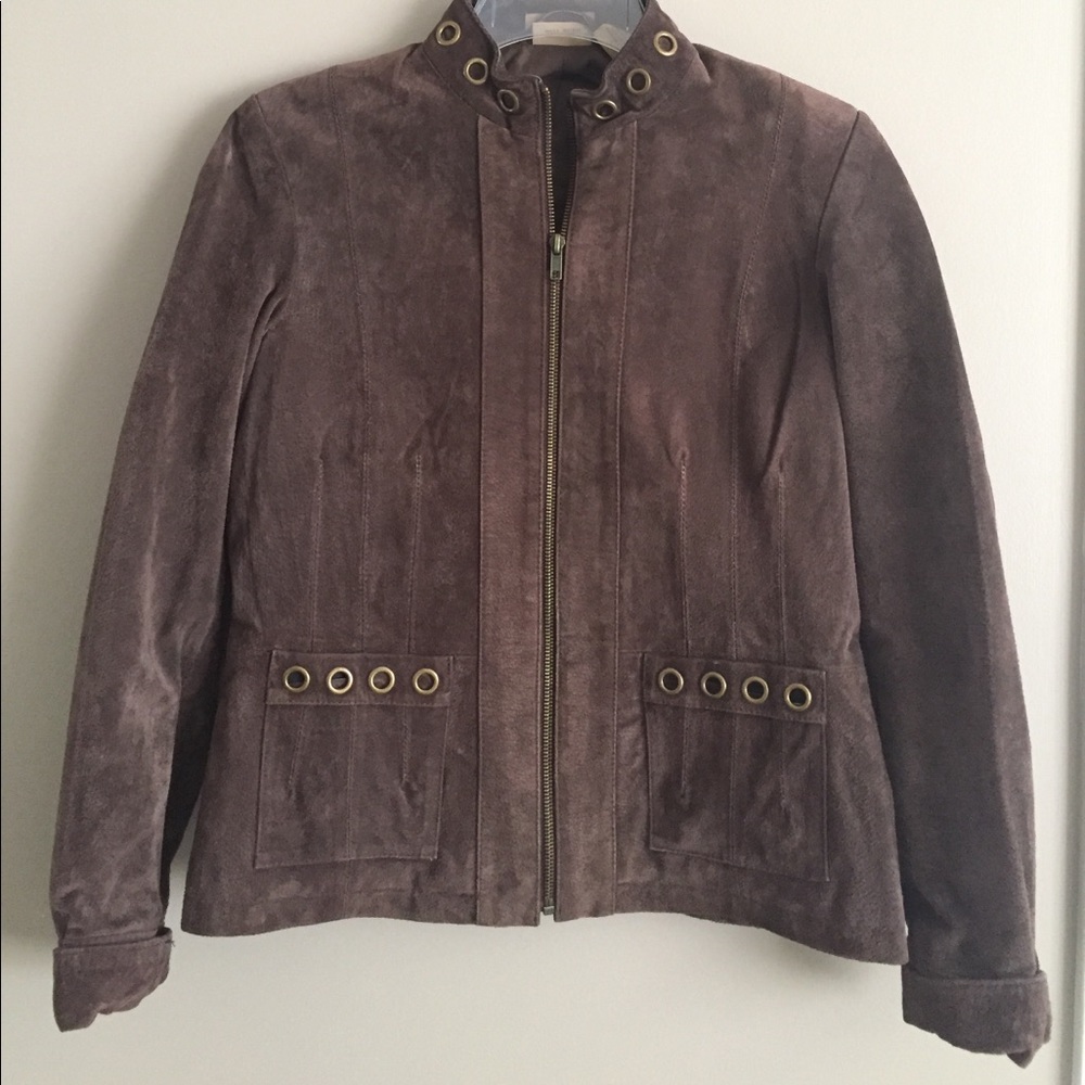 Genuine suede leather jacket