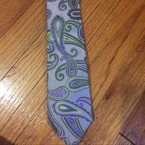 ETRO purple paisley tie