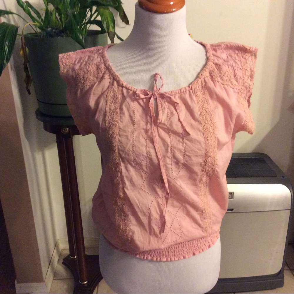 RXB EMBROILED PEACH TOP SIZE SMALL