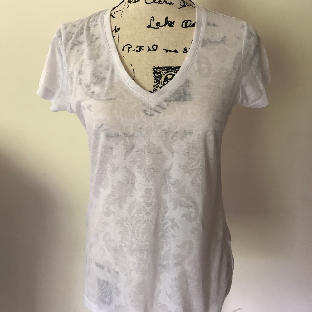 SOMA Loungewear White Top T Shirt Small Like new