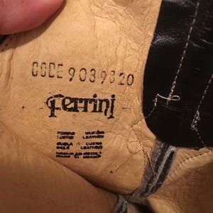 Ferrini black and hot pink cross boots