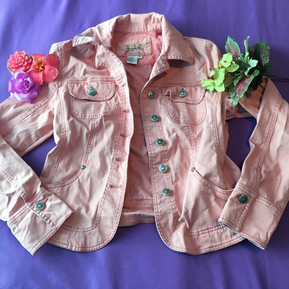 Light pink jean jacket