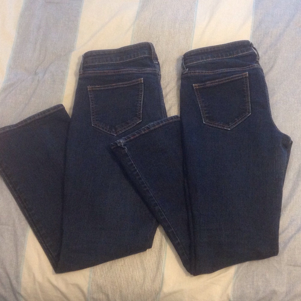Two pairs of Old Navy Diva jeans
