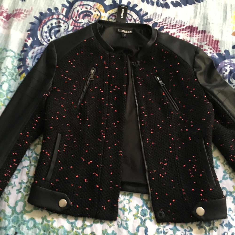 Express Faux leather Moto jacket