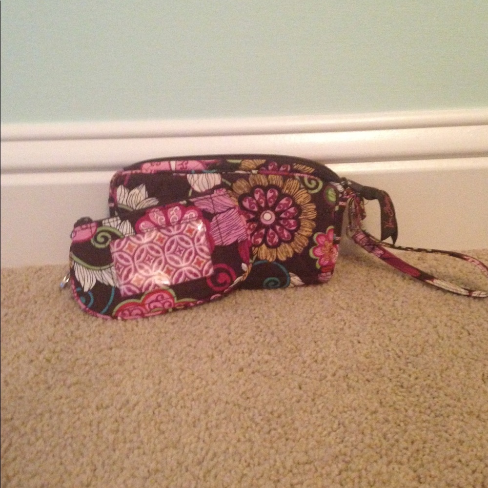 Vera Bradley Wristlet with Change Purse