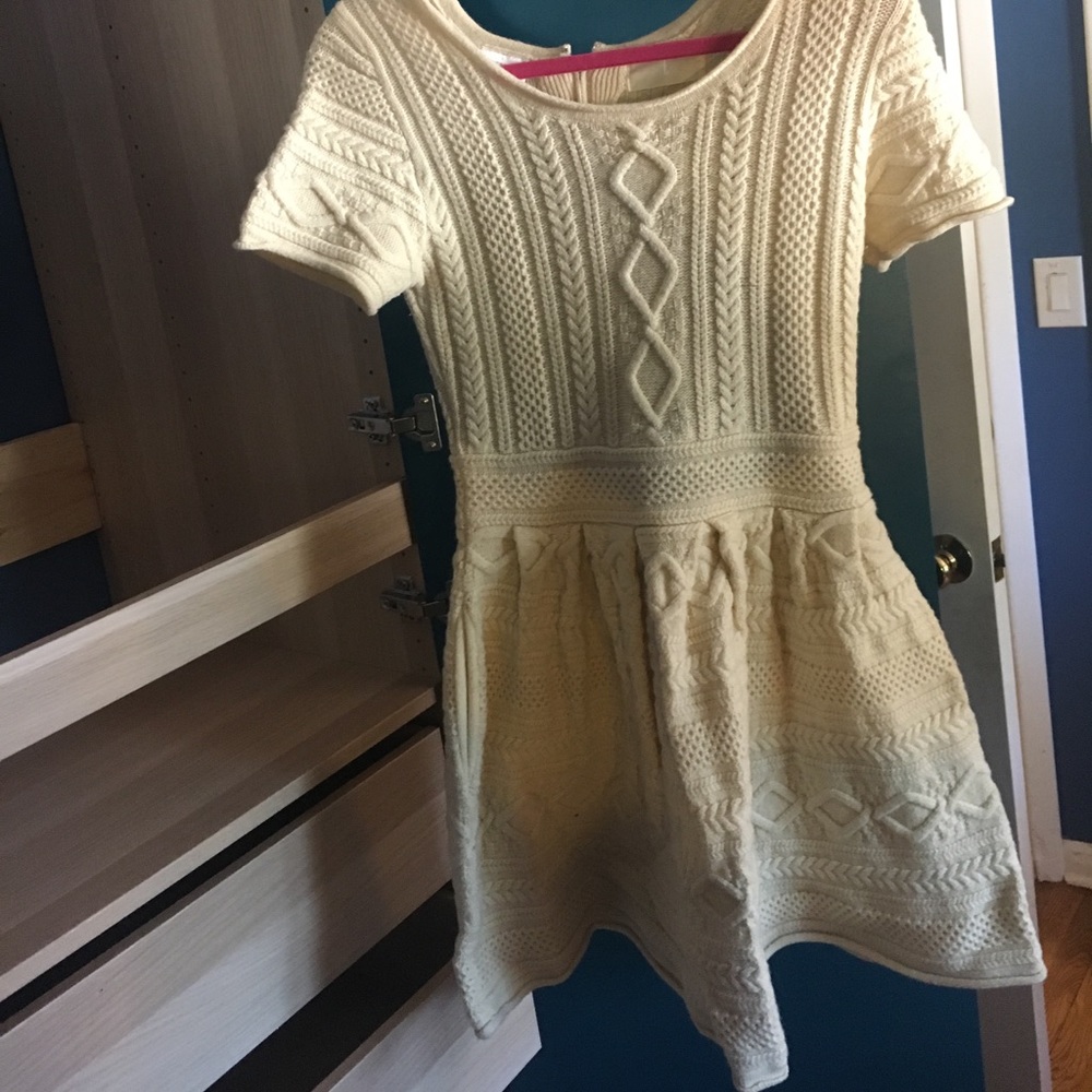 Anthropologie fit and flare sweaterdress