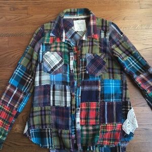 Free people patchwork flannel