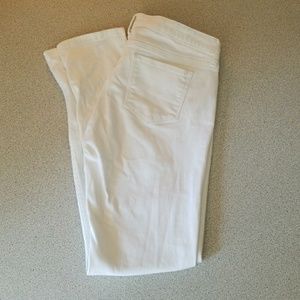 Super skinny white jeans