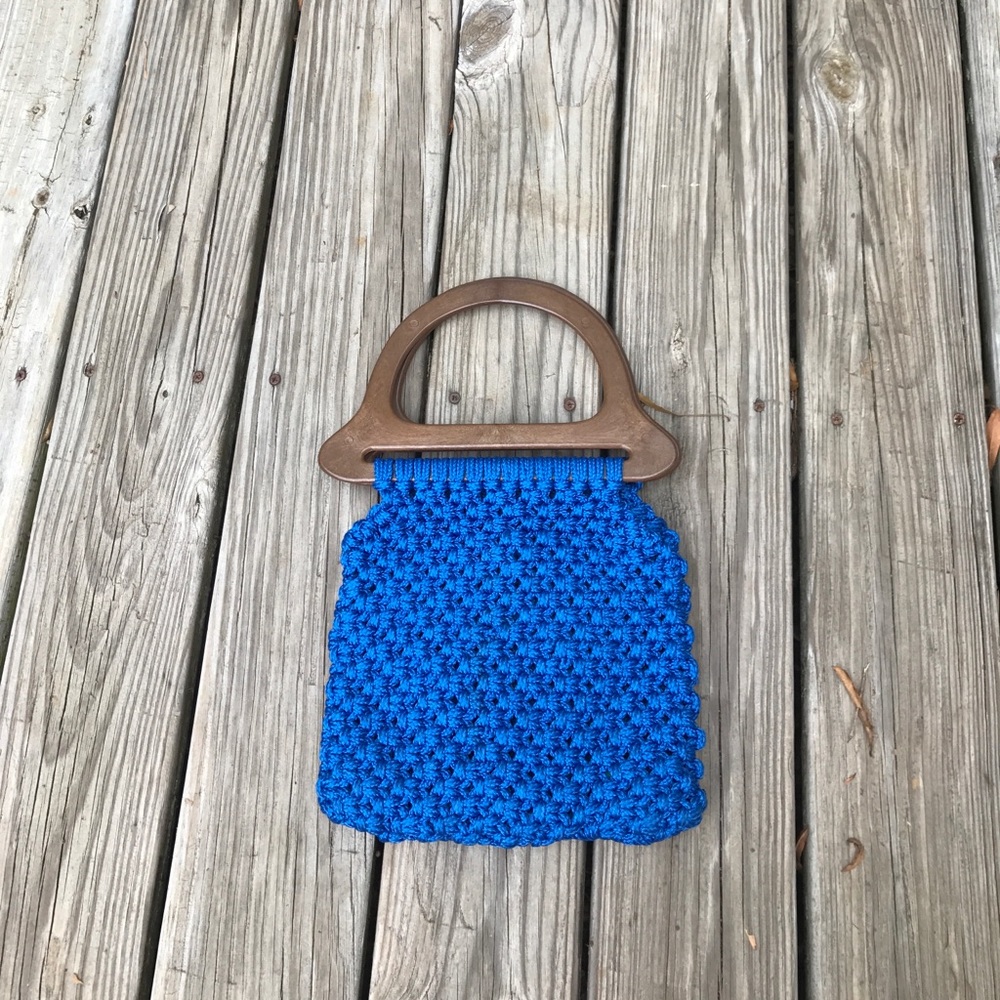 Cool vintage macrame handbag