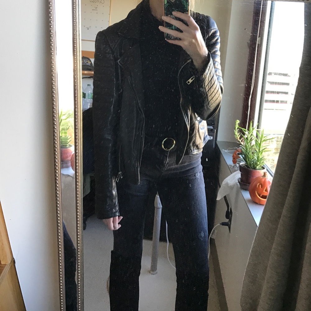 All saints Rare sold out Pitch leather jacket - Picture 3 of 8