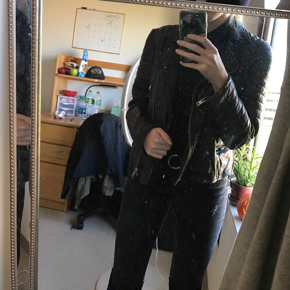 All saints Rare sold out Pitch leather jacket - Picture 8 of 8