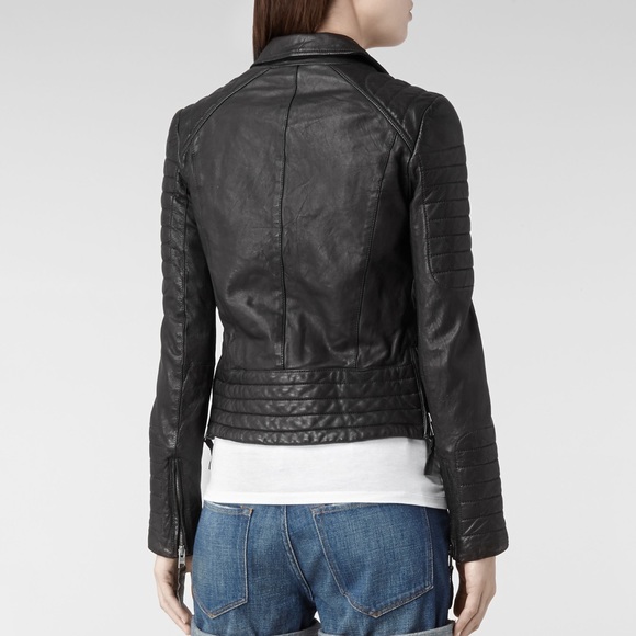 All saints Rare sold out Pitch leather jacket - Picture 4 of 8