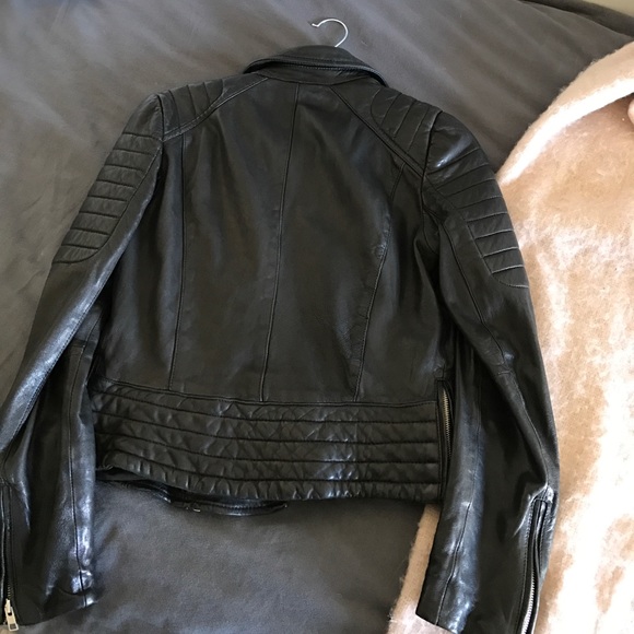 All saints Rare sold out Pitch leather jacket - Picture 6 of 8