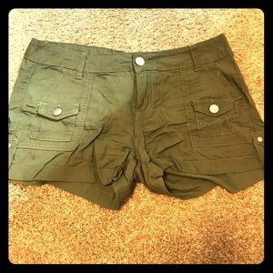 Olive green shorts