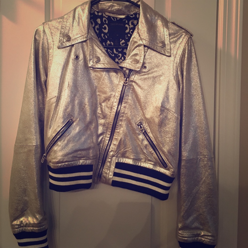 TRUE RELIGION Silver jacket