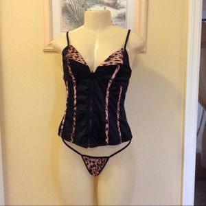 Reversible Animal Print Corest