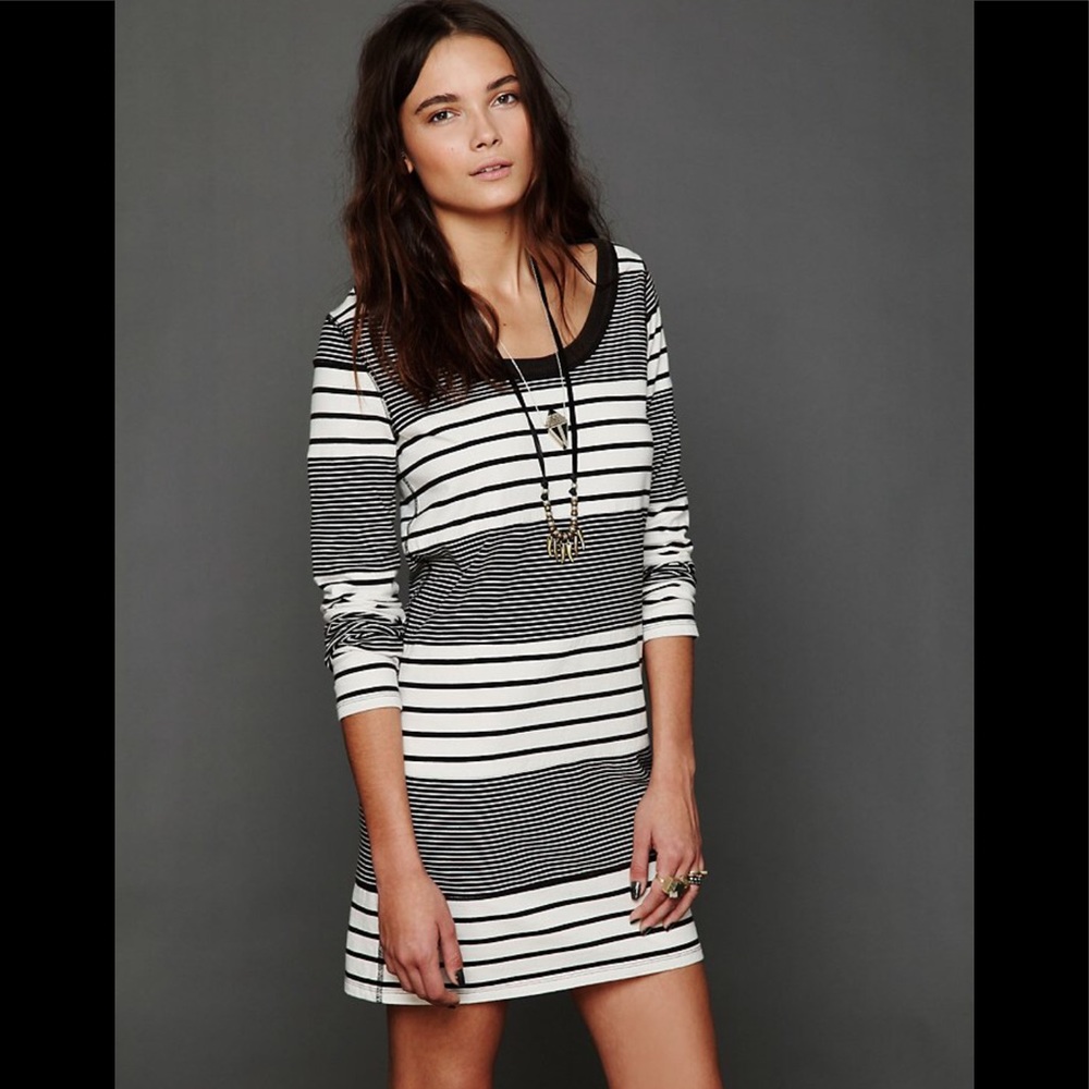 Free People Striped Bodycon Dress