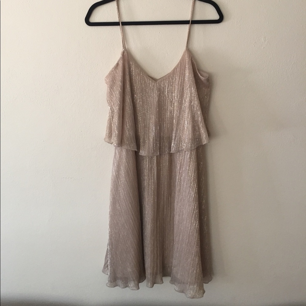 Guess size 10 gold champaign sparkle dress