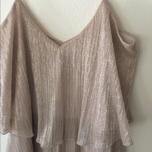 Guess size 10 gold champaign sparkle dress - Picture 2 of 3