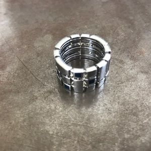 Sterling Steel Ring "Swatch"